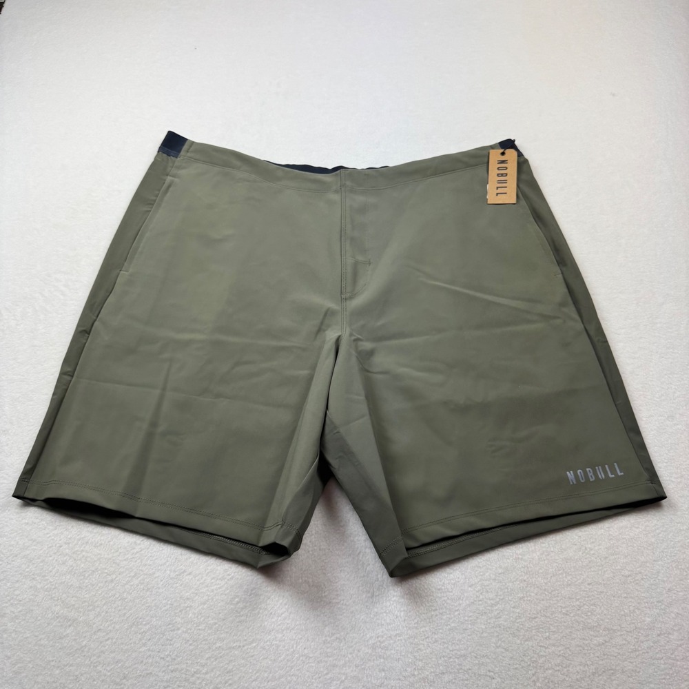NOBULL Men's‎ Training Shorts Olive Green Size XXXL 9" Inseam Gym Athletic NWT